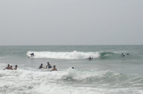panorama surfschool surfcamp taghazout - having heaps of fun in the water